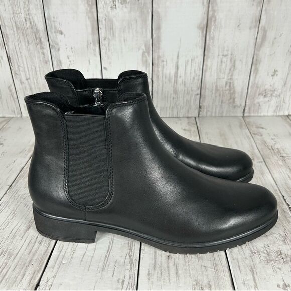 Munro Leighton Buttery Black Leather Chelsea Boot 9N NEW - Picture 2 of 7
